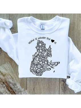 Home Is Where The Heart Is Canadian Provinces Custom Shirt Sweatshirt - Quebec